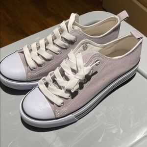 NEW Women's Canvas Sneakers - Taupe color- Size 7